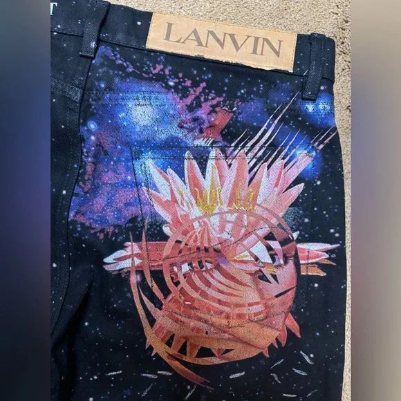 LANVINGalaxy-Print Straight Leg Jeans